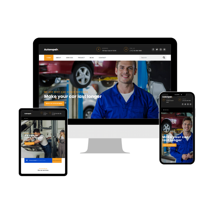 Auto Repair WordPress Website