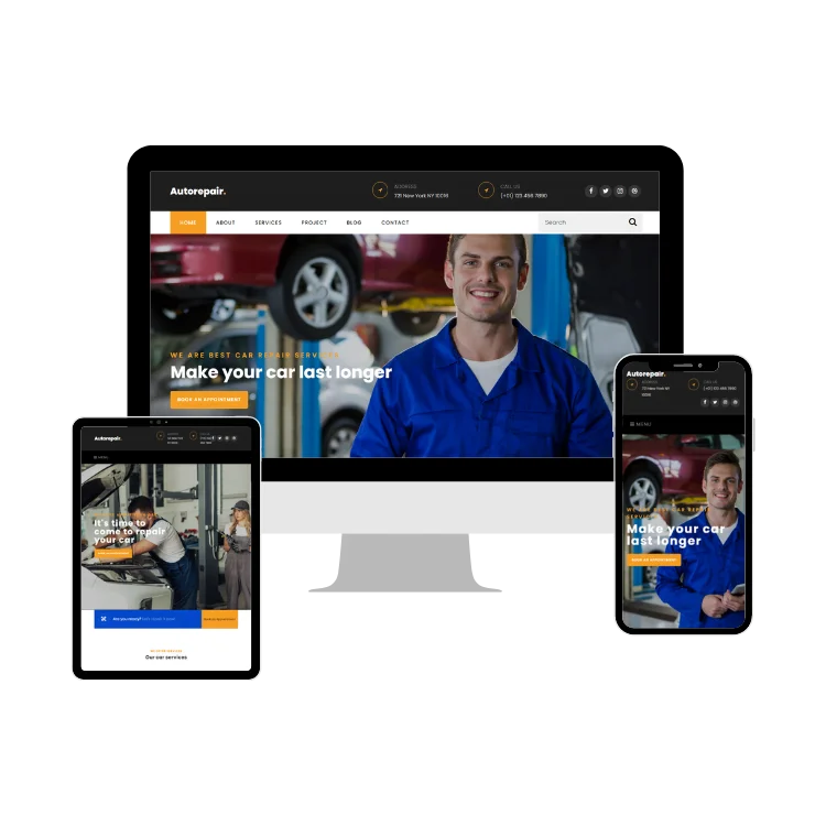 Auto Repair WordPress Website