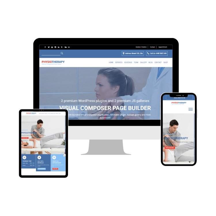 Physiotherapist WordPress Website
