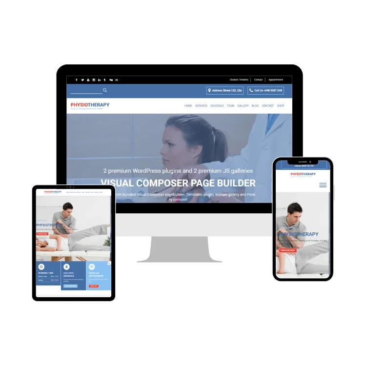 Physiotherapist WordPress Website